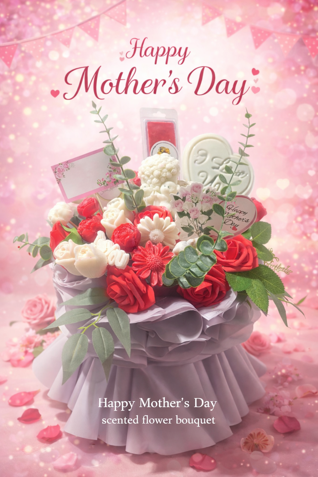 Mother’s Day Scented Wax Flower Bouquet – The Perfect Gift for Mum 💐💕