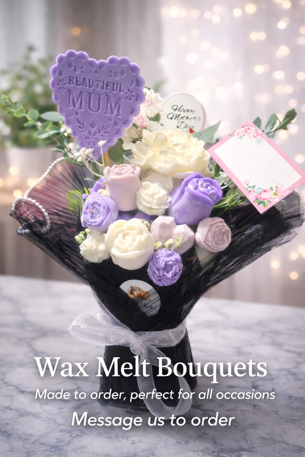 Scent wax flower bouquet